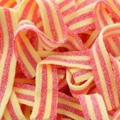 Smarty Stop All Flavor Sour Candy Belts (Strawberry Banana, 1 Pound (Pack of 1))