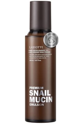 LABIOTTE Premium Snail Mucin Emulsion Korean Skin Care Emulsion for Women &amp; Men w/ 72% Snail Mucin Essence Hypoallergenic Balancing Emulsion Hydrating Moisturizer Emulsion (5.07 fl oz)