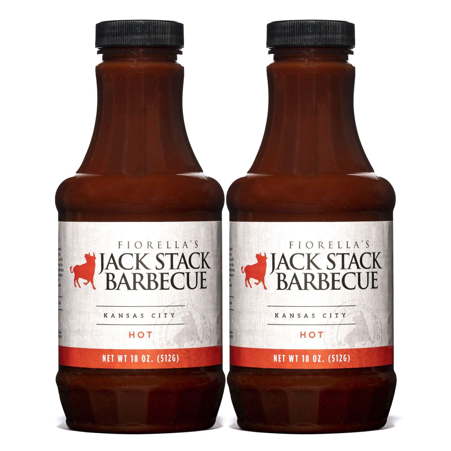 Jack Stack Barbecue Hot Sauce - Kansas City Cayenne Pepper BBQ Sauce 2 Pack - Spicy Smoked KC BBQ Sauce (2, 18oz Bottles)