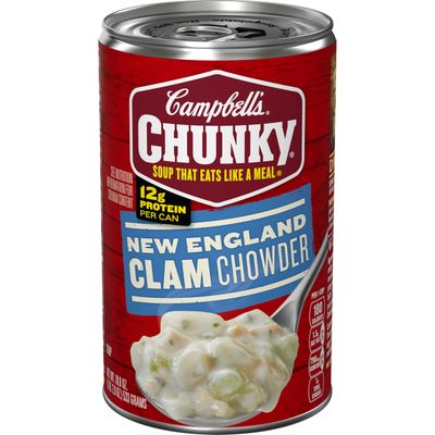Campbell&#39;s Chunky Soup, New England Clam Chowder, 18.8 Oz Can