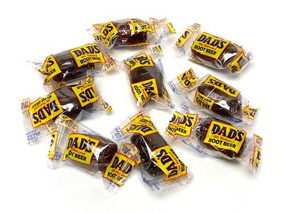 Dad&#39;s Root Beer Barrels Bulk 2Lb Bag - About 100 Rootbeer Barrels Per Bag - Delicious Old Fashioned Retro Candy