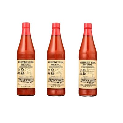 Williamson Bros Hot Sauce, 6 fl oz (Pack of 3)