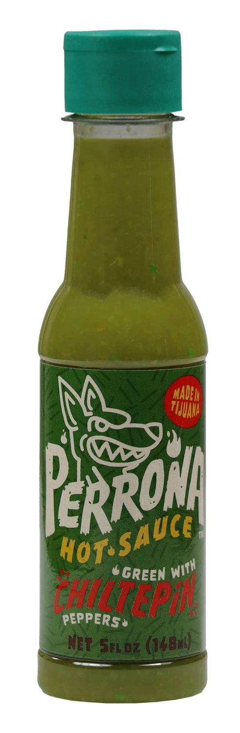 La Perrona Green Chiltepin Hot Sauce 5 Ounce Bottle Chiltepin Pepper Salsa Picante Extra Spicy Handmade