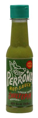 La Perrona Green Chiltepin Hot Sauce 5 Ounce Bottle Chiltepin Pepper Salsa Picante Extra Spicy Handmade