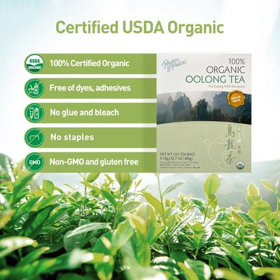 Prince of Peace 100% Organic Tea, BEST VALUE Family Size, 200 Tea Bags (Organic Oolong Tea)