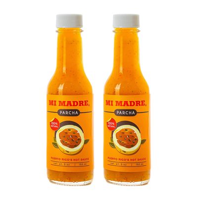Mi Madre Passion Fruit Hot Sauce, Handcrafted in Puerto Rico, 100 Percent Natural, 5 Ounce (Pack of 2)