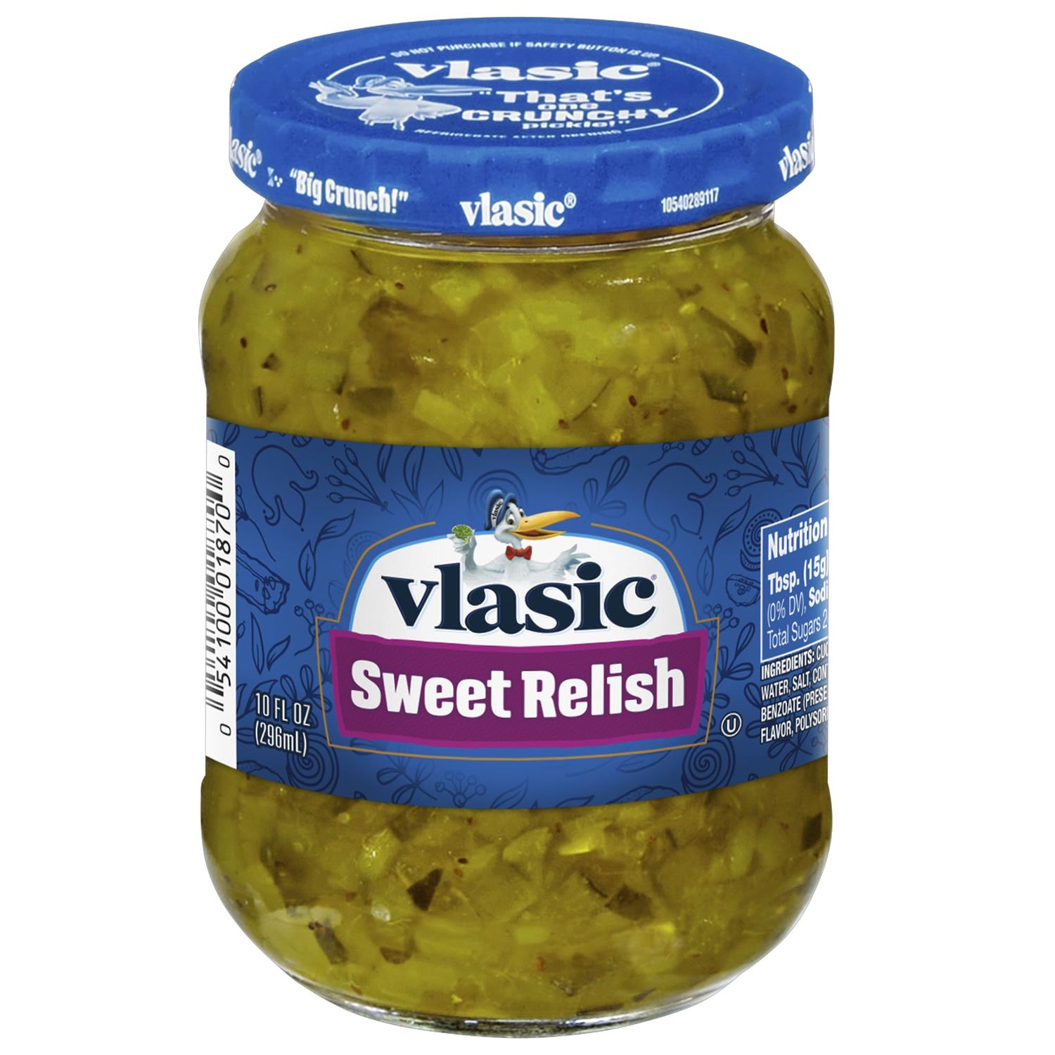 Vlasic Sweet Relish, Keto Friendly, 10 FL OZ