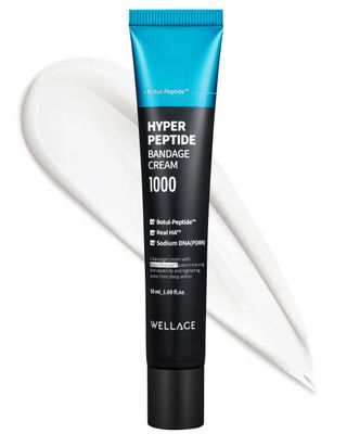 WELLAGE Hyper Peptide Bandage Cream - Wrinkle Improvement &amp; Pore Refining Face Moisturizer with Botul-Peptide - Pore Elasticity, Plumping, Evens Texture, Soothes Skin, Korean Skincare, 1.69 oz