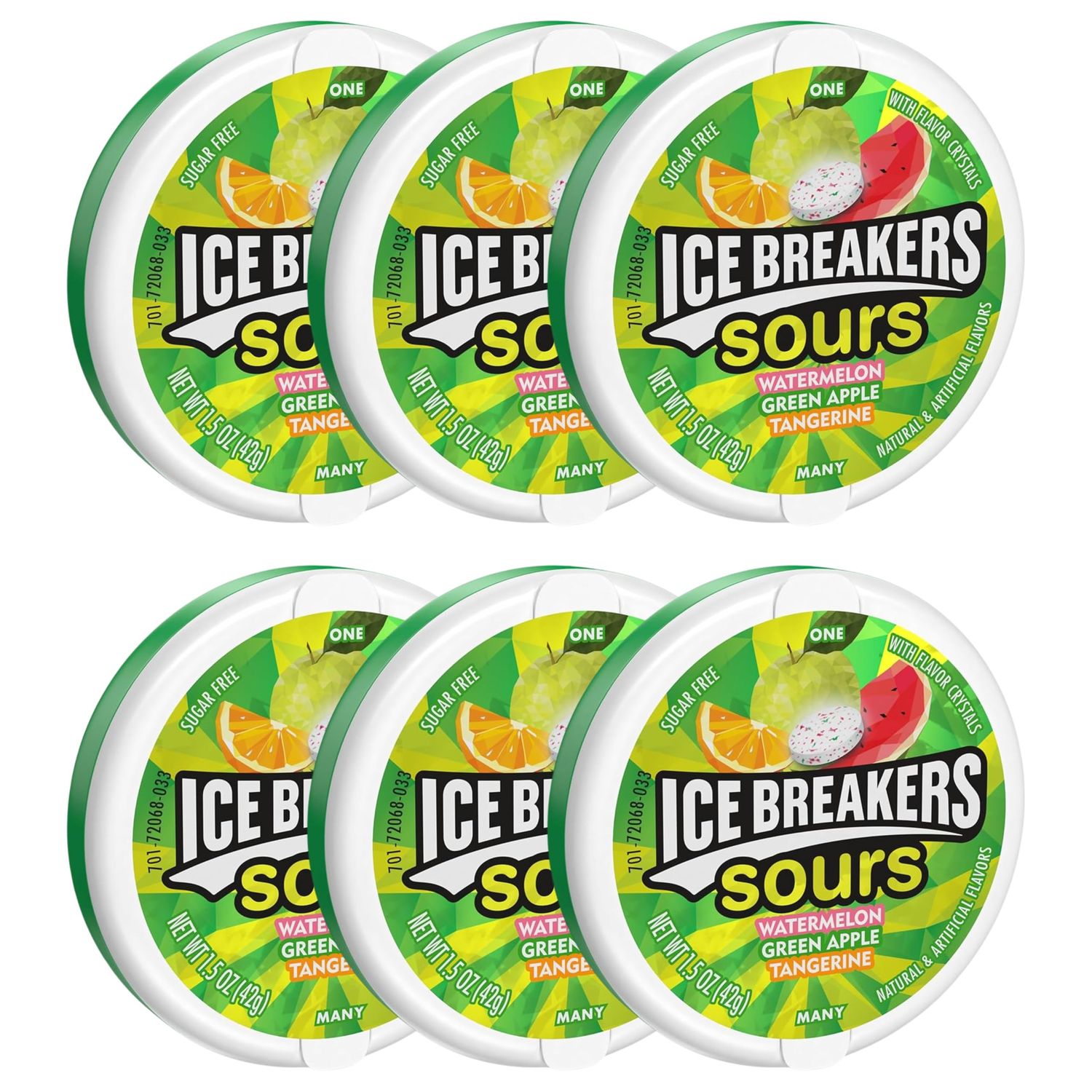 Ice Breakers Berry Sours Original Sours, 1.5-Ounce Pack (Pack of 6)6