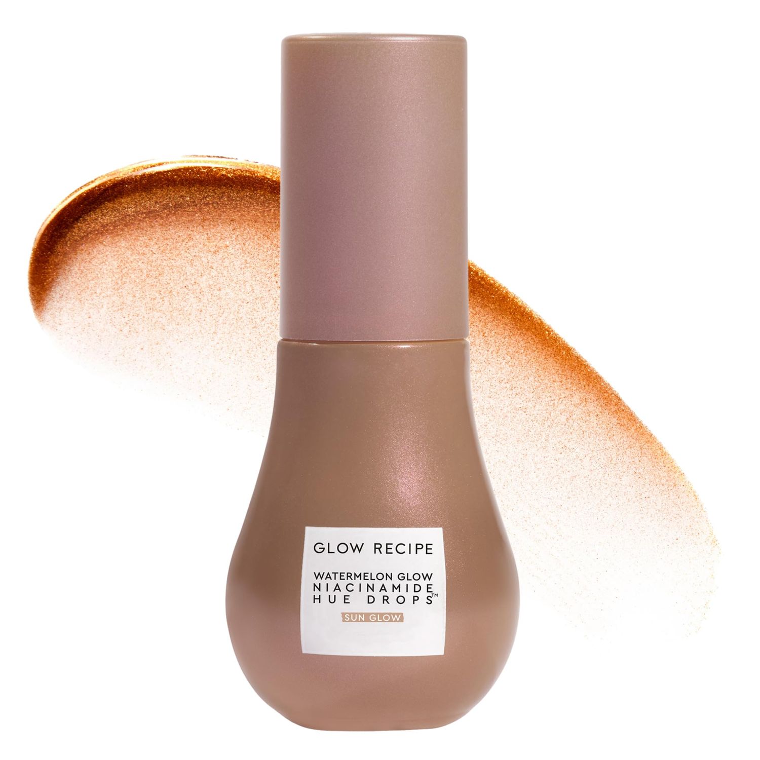 Glow Recipe Hue Drops - Mini Tinted Face Serum - Bronzing Drops to Brighten &amp; Hydrate - Skincare Makeup Primer &amp; Liquid Highlighter to Blur Pores for a Radiant, Even Skin Tone - Sun Glow (15ml)