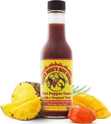 Dirty Dicks Original Hot Sauce, 5 Fl Oz - Award-Winning Blend of Habanero, Tropical Fruits &amp; Spices (Pack of 1)