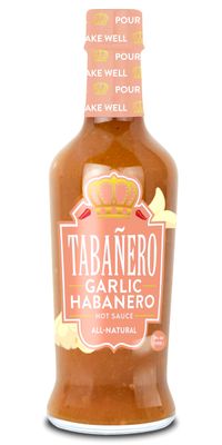 Garlic Habanero Hot Sauce by Tabaero, Gourmet Hot Sauce, Hot Sauce Gifts, All Natural, Gluten Free, Vegan, Kosher, Made in the USA, 5 oz. Bottle