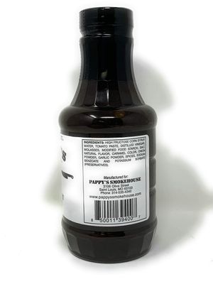 Pappy's Smokehouse 'Memphis Style BBQ in St. Louis, MO' 'Jane's Sweet' BBQ Sauce 23.3 Fl Oz/ 576 g