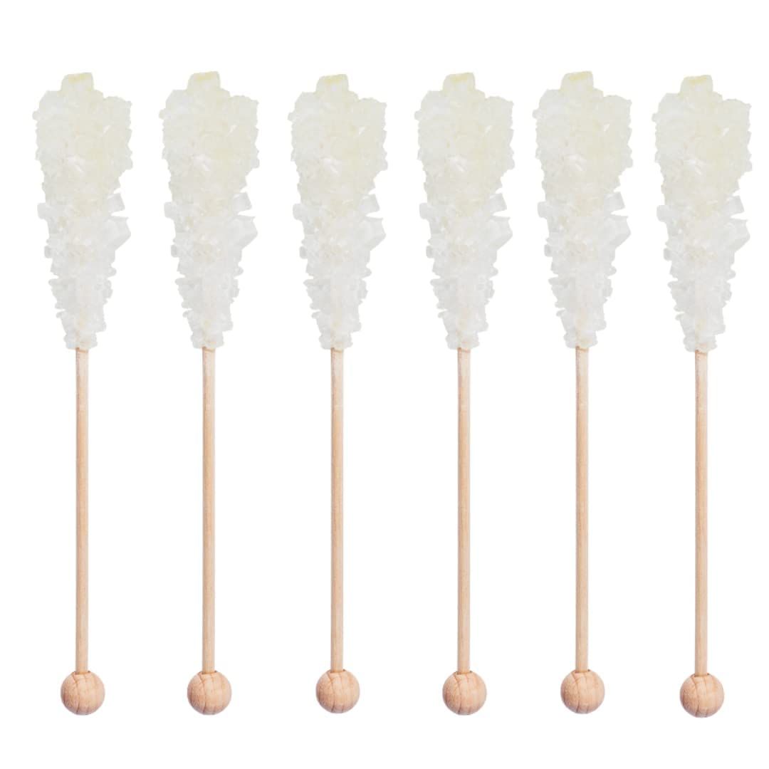 Civilized Coffee Premium Rock Candy, Large Swizzle Sugar Sticks, All Natural, Individually Wrapped, Non-GMO (25 count)