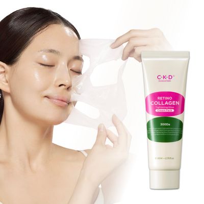 CKD Retino Collagen Peel Off Face Mask - Wrapping Overnight Facial Mask for Tightening, Firming, Skin Elasticity. Reduce Sagging &amp; Wrinkles for Anti-Aging. Korean Skin Care. 2.7 fl oz