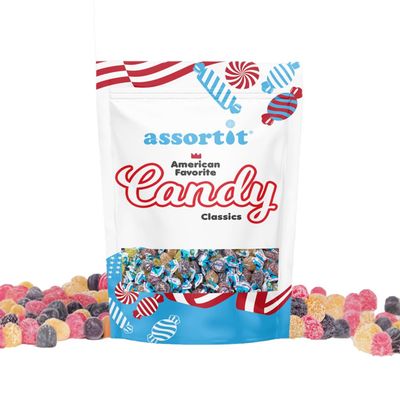 Premium Sugar Free Italian Fruit Jelly Candies - 2.25lb, 4 Flavor Assortment Vegan &amp; Gluten Free Individually Wrapped Candy Diabetic &amp; Keto Friendly Bulk (36 Oz) Made In Italy