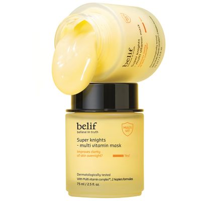 belif Vitamin C Overnight Butter Mask - Hydrating &amp; Rejuvenating Sleeping Mask with Multi Vitamin Complex for Plumping Dull Skin &amp; Refining Uneven Texture, Korean Skincare, 2.5 fl.oz