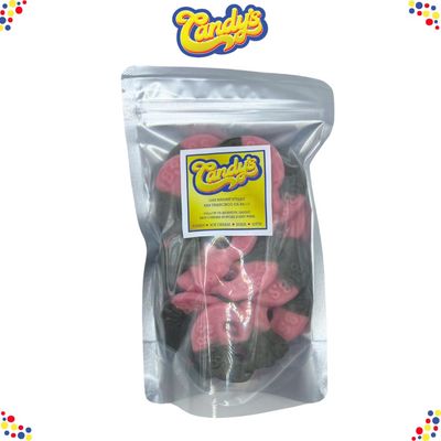 1/2 Pound BUBS Raspberry Licorice Foam Skulls