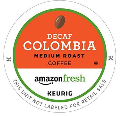 AmazonFresh 80 Ct. K-Cups, Decaf Colombia Medium Roast, Keurig K-Cup Brewer Compatible