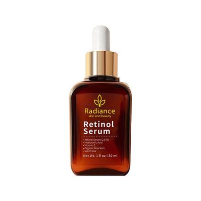 RADIANCE - Retinol Serum for Face with Vitamin E, Organic Jojoba Oil, Aloe Vera, Green Tea, Hylauronic Acid for Smoothing Fine Lines, Dark Spot &amp; Anti Aging, Anti Wrinkles Facial Serum 1 Oz