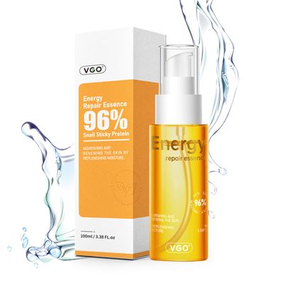 VGO 96% Snail Mucin Serum - Advanced Hydrating &amp; Anti-Aging Snail Extract Serum for Smooth, Radiant Skin - Face Serum Repair &amp; Moisturizing Formula - Suitable for All Skin Types, 100ml / 3.38 fl.oz