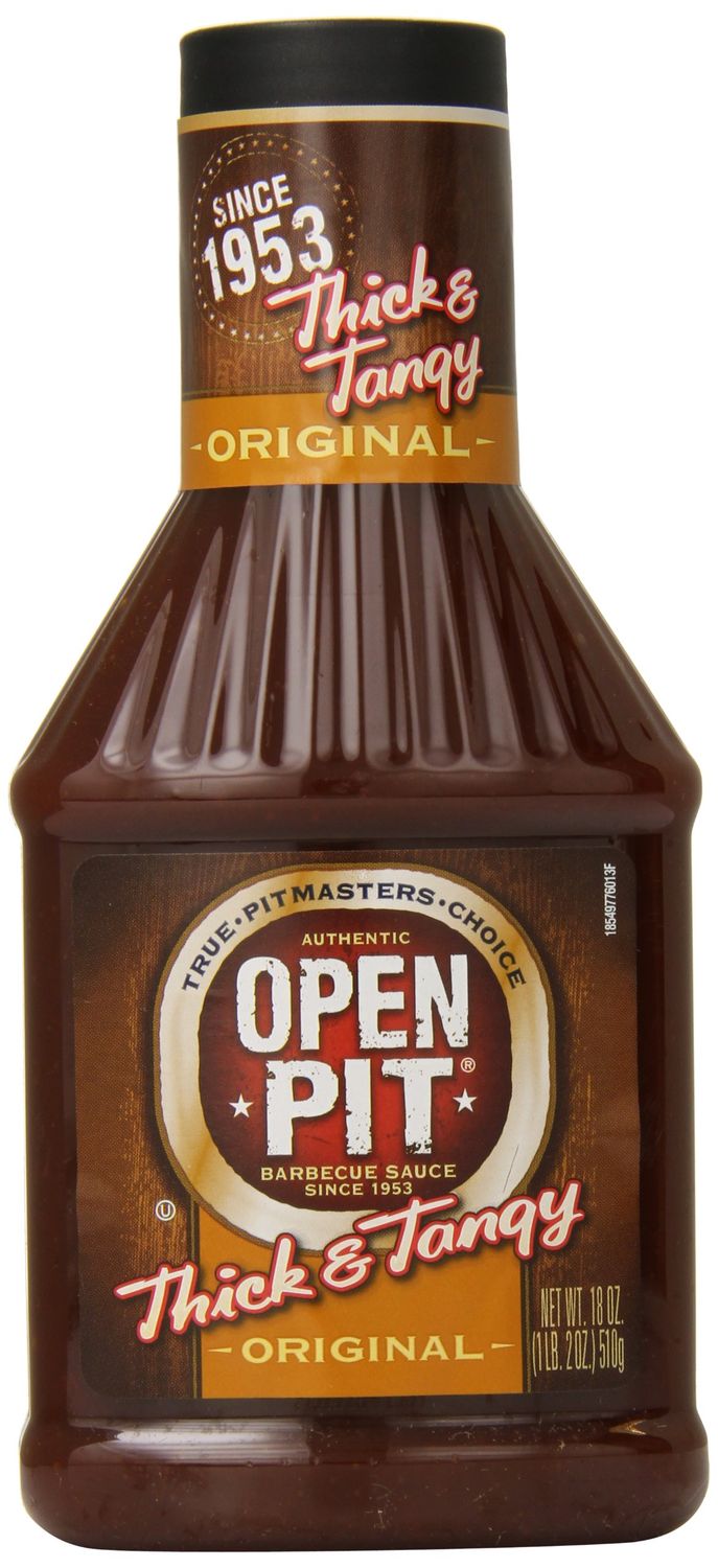 Open Pit Thick &amp; Tangy Original Barbecue Sauce, 18 oz. (Pack of 12)