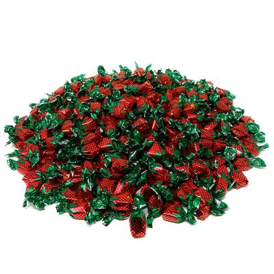 Strawberry Hard Candy Filled With Real Fruit Pulp - 10 lbs - Strawberry Flavored Bon Bons Filled with Real Strawberry Pulp - Bulk American Vintage Candy Assortment - Individually Wrapped, 160 oz.