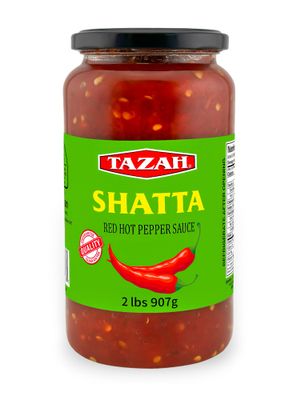 Tazah Shatta - Middle Eastern Red Hot Pepper Sauce 2.0 lbs 907g