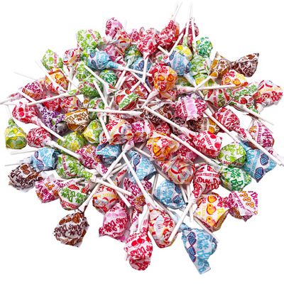 Dum Dums Original Mix Lollipops 1 LB (80 Pops), Individually Wrapped Hard Candy, Bulk Suckers, Assorted Flavors, Gluten-Free, Party Favors, Classroom Treats and Candy Buffets - Packed by Yummyland