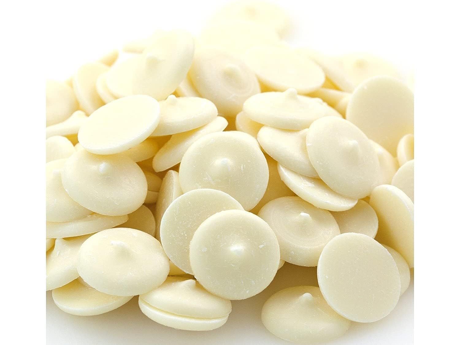 Merckens White Chocolate Melting Wafers by Cambie, White Melting Chocolate, Candy Melts &amp; Baking. Chocolate, For Dipping, Covering, Desserts &amp; Baking, 2 lb
