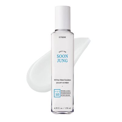 ETUDE SoonJung 10 Free Moist Emulsion 130ml 21AD Hypoallergenic Non-Irritating Hydrating Emulsion for Skin Damage Care and Relaxation Korean Skin Care