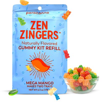 Gummy Making Refill by Paracanna - Create Personalized Candy DIY Gummy Candy Snacks for Adults - Cherry Bomb Refill - Craft your Bulk Candy, Gummy Bears, Gummy Worms &amp; More - 178 g