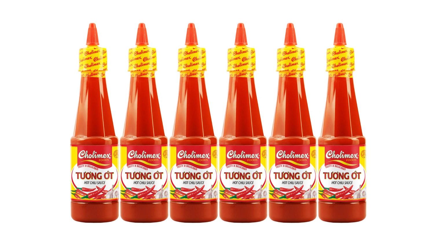 CHOLIMEX Hot Chili Sauce - 8.45 Fl Oz (250ml) - Pack of 6