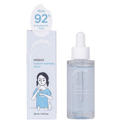MIDHA Hyaluron Hydrating Serum, Deep &amp; instant moisturizing, 8 layer hyaluronic acid contained, quick hydrating serum, vegan