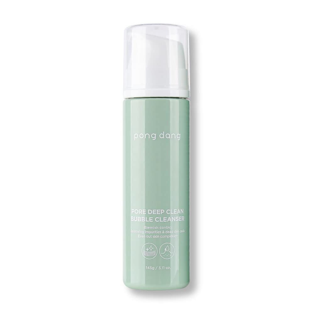 PONGDANG Pore Deep Clean Bubble Cleanser 5.11 fl.oz Ultra-Gentle BHA Foam for Clear, Hydrated Skin Zero Irritation Plant-Powered Formula Made in Korea
