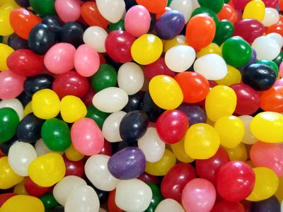 Emporium Candy Assorted Jelly Beans - 2 lbs of Fresh Delicious Lemon Lime Orange Cherry Strawberry Grape Pineapple Licorice, Red