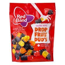Red Band Drop (Licorice) Fruit Duo&#39;s 8.9 Oz Bag (Pack of 5)