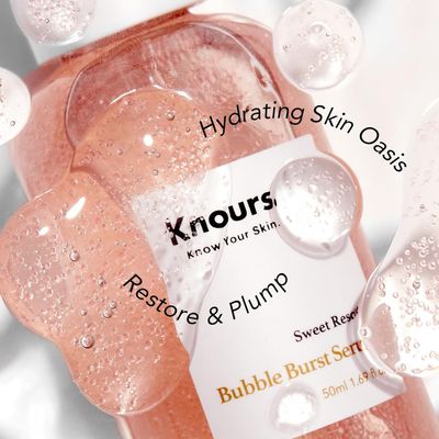 Balancing 5HA Gromwell Root Oil Bubble Burst Serum, Rose Water Niacinamide Clean Beauty