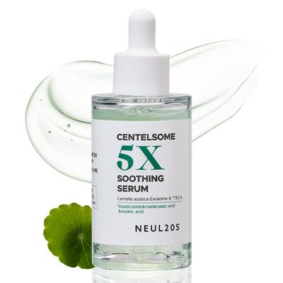NEUL20S Centelsome 5X Soothing Serum 1.69 fl oz/50ml for Hydration, Glow, Sensitive, Anti Aging, Acne treatment for Face, Korean Skincare with Centella Asiatica, Exosomes for Skin, Panthenol
