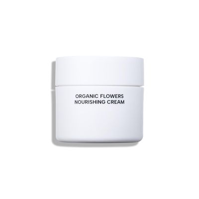 Whamisa Organic Flowers Nourishing Cream, 95.2% Organic, Waterless Formula, Fermented Postbiotic for Deep Hydration &amp; Soothing, Moisturizing (50ml)