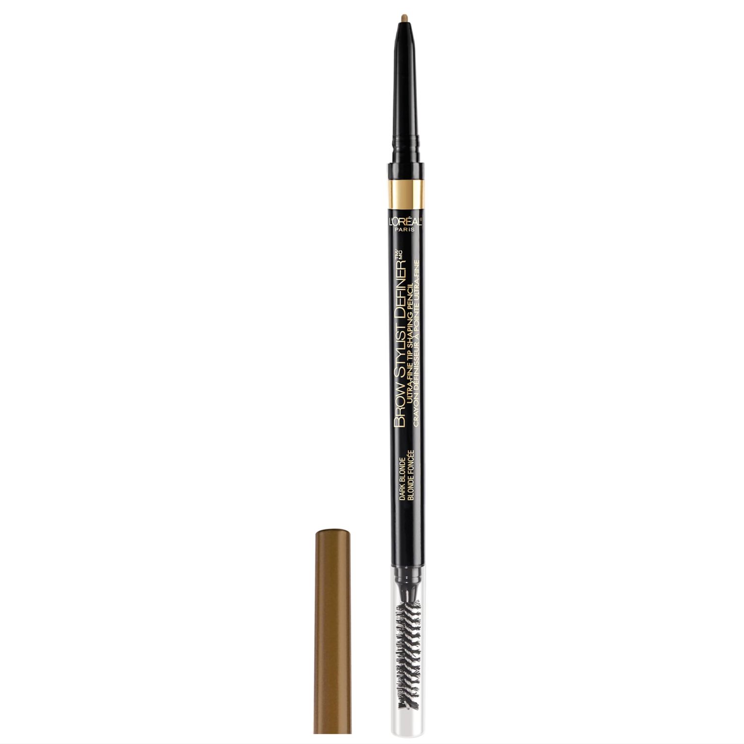 L&#39;Oreal Paris Makeup Brow Stylist Definer Waterproof Eyebrow Pencil, Ultra-Fine Mechanical Pencil, Draws Tiny Brow Hairs and Fills in Sparse Areas and Gaps, Dark Blonde, 0.003 Ounce (Pack of 1)