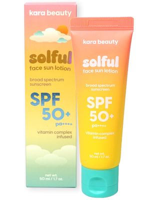 Kara Beauty SOLFUL Face Sun Lotion SPF 50 PA Korean Moisurizing Sunscreen, No White Cast 1.7oz