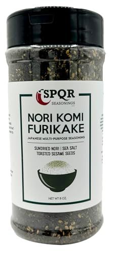 Nori Komi Furikake Multi-Purpose Rice Seasoning XL 8 oz. Jar Sugar Free by SPQR Seasonings
