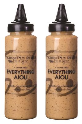 Terrapin Ridge Farms Everything Aioli Garnishing Sauce - Two 8 Ounce Squeeze Bottles