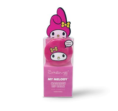 The Crme Shop x Sanrio Hello Kitty Macaron Lip Balm (My Melody Strawberry Ice Cream) Korean Cute Scented Pocket Portable Soothing Advanced Must-Have on-The-go