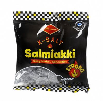 2 Bags x 120g of Halva X-Salt Salmiakki - Mix - Original - Finnish - Fresh &amp; Strong - Salty Licorice - Salmiak - Wine Gums - Candies - Sweets