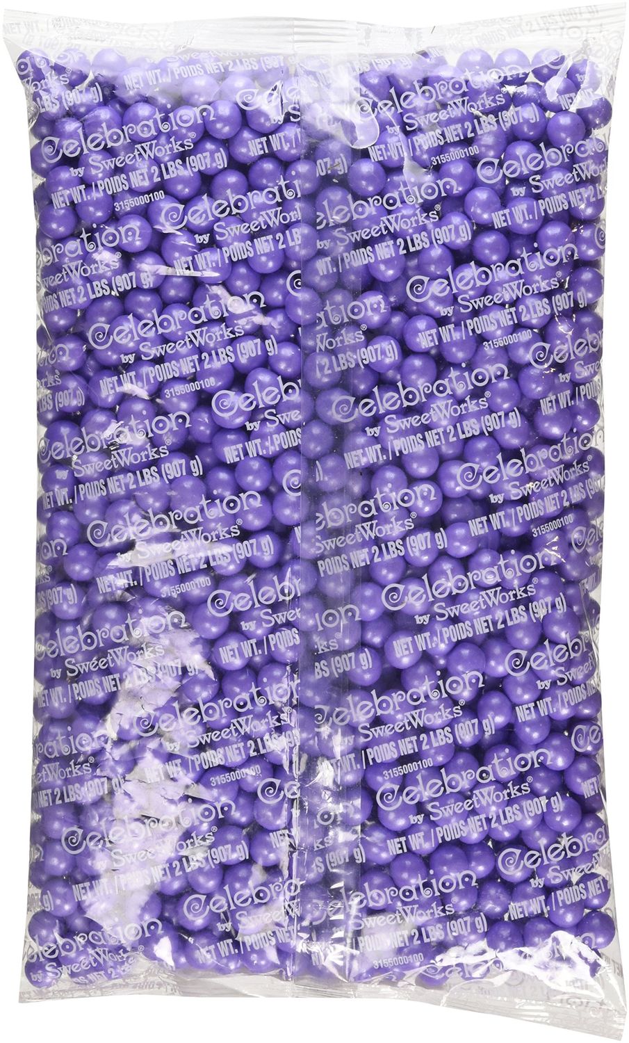 Sweetworks Sixlets Shimmer, Lavender, 2 Pound