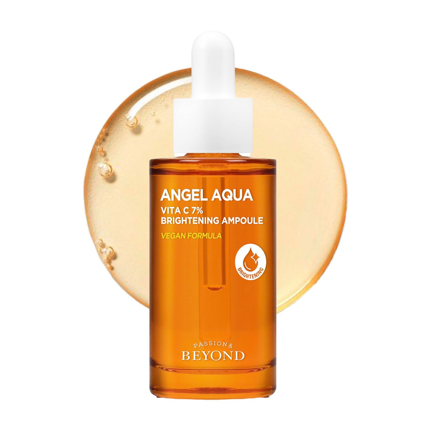 BEYOND Angel Aqua Vita C 7% Ampoule (1.01fl oz) - Vegan Vitamin C Serum for blemish Reduction, Even Skin Tone &amp; Sensitive Skin Care. with 7% Pure Vitamin C, Panthenol,
