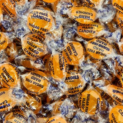 Sugar Free Butterscotch Hard Candy 2 lb Bag Individually Wrapped Gluten Free, Keto And Diabetic Friendly Gourmet Butterscotch Flavored Candies (32oz)