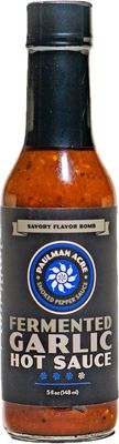 Paulman Acre: Fermented Garlic Hot Sauce (5floz) Fermented Scotch Bonnet with Umami Garlic